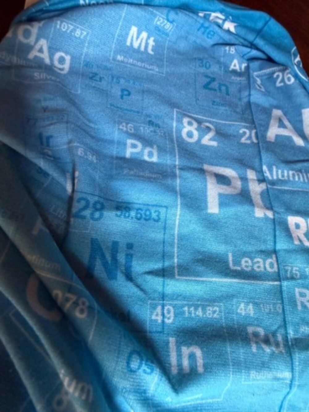 BUFF Periodic Table Multifunctional Neckwear Blue Adult NWT